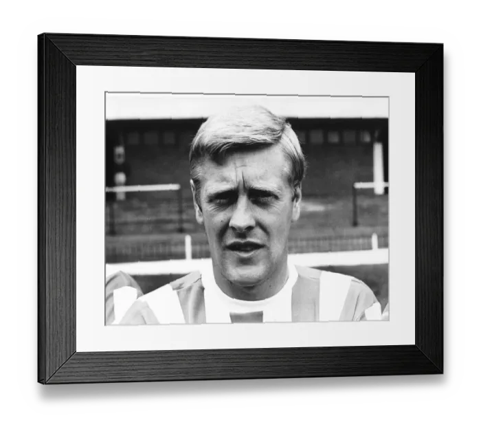Framed Print : Tony Allen Stoke City football player August 1968
