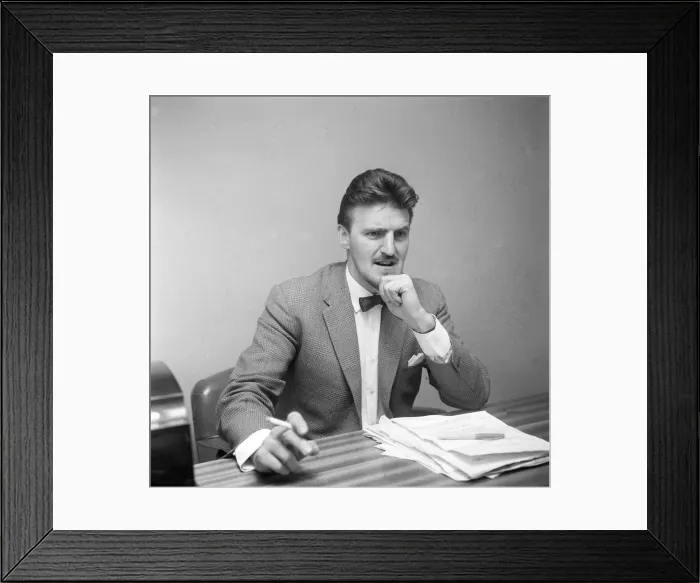 Framed Print : Jimmy Hill Football Manager pictured in 1963 Y2K