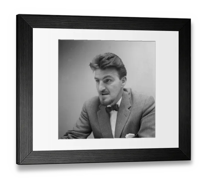 Framed Print : Jimmy Hill Football Manager pictured in 1963 Y2K Framed Print : Jimmy Hill Football Manager pictured in 1963 Y2K