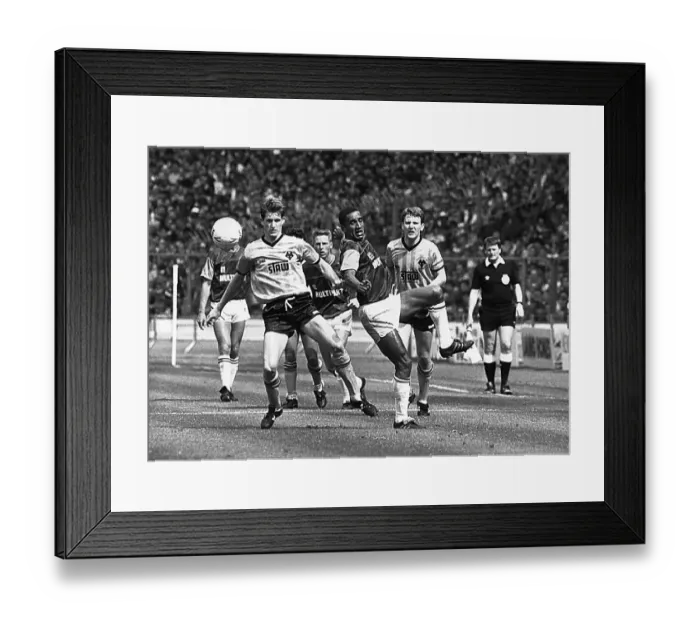 Framed Print : Sherpa Van Trophy. Wolverhampton Wanderers May 1988