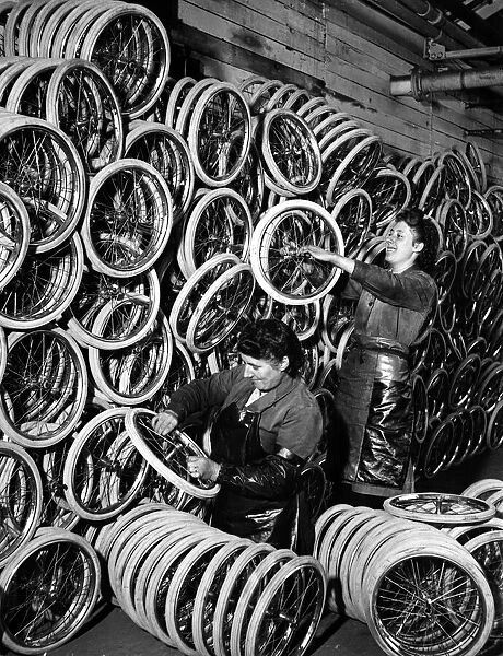 100, 000 wheels of all sizes being produced at Morden. 13th December 1947