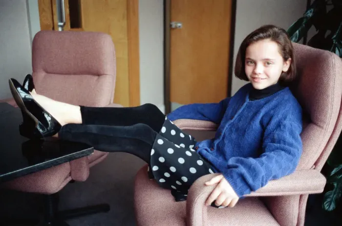 Framed Print : 11 year old Christina Ricci, junior star in the blockbuster movie