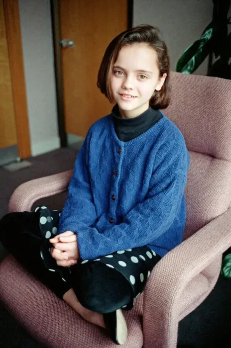 Framed Print : 11 year old Christina Ricci, junior star in the blockbuster movie