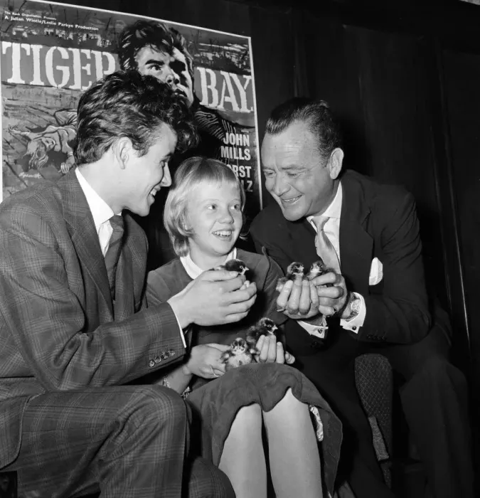 Framed Print : 12-year-old actress Hayley Mills holds a press conference at the Leicester Square Theatre