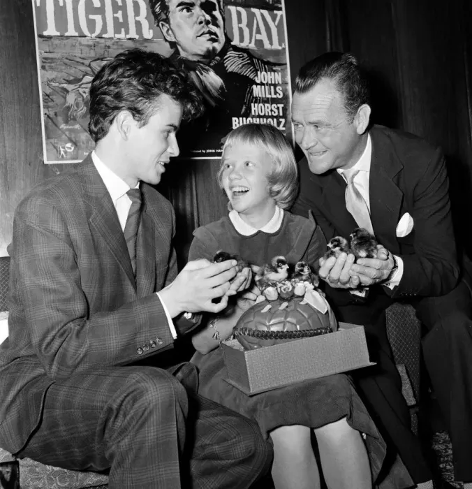Framed Print : 12-year-old actress Hayley Mills holds a press conference at the Leicester Square Theatre Framed Print : 12-year-old actress Hayley Mills holds a press conference at the Leicester Square Theatre