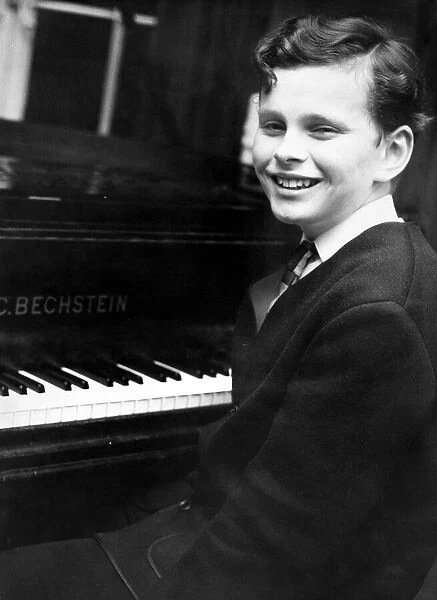 12 year old Simon Rattle who was elected student of the year by Liverpool Youth Music