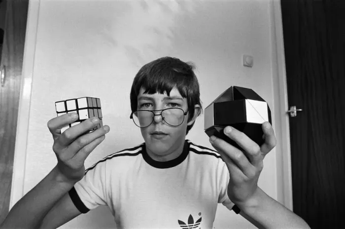 Framed Print : 14 year old Terence Wilson of Deepdale near Preston, with his Rubik cube and snake Framed Print : 14 year old Terence Wilson of Deepdale near Preston, with his Rubik cube and snake
