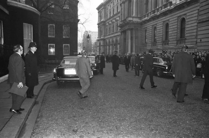 Framed Print : On 16 March 1976, Labour Prime Minister Harold Wilson (1916 - 1995 Framed Print : On 16 March 1976, Labour Prime Minister Harold Wilson (1916 - 1995