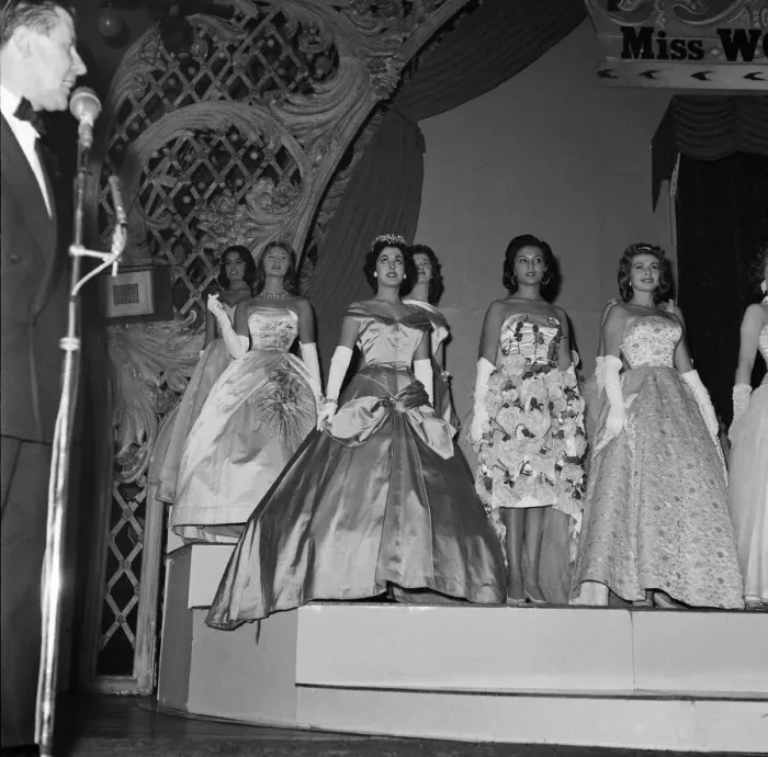 Framed Print : 18-year-old Marita Lindahl of Finland is awarded the title of MIss World 1957 Framed Print : 18-year-old Marita Lindahl of Finland is awarded the title of MIss World 1957