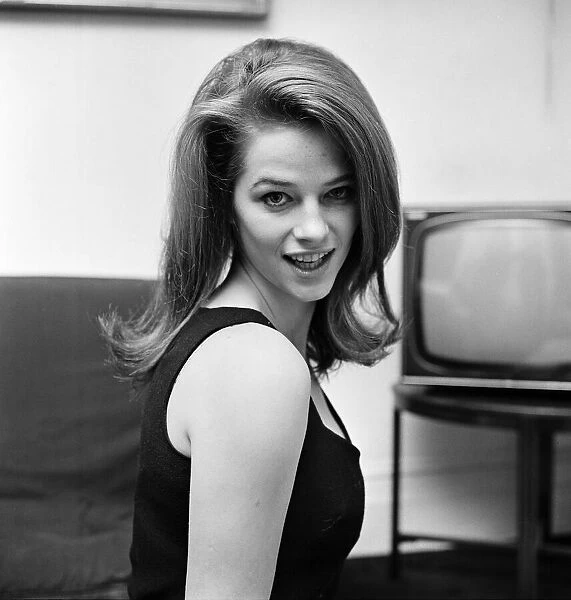 19-year-old actress Charlotte Rampling pictured in her Chelsea flat. 6th December 1965