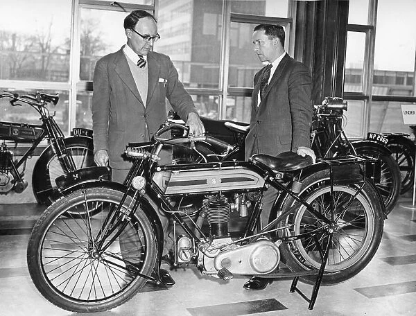 A 1921 Coventry motor cycle - a Triumph Model 'H'
