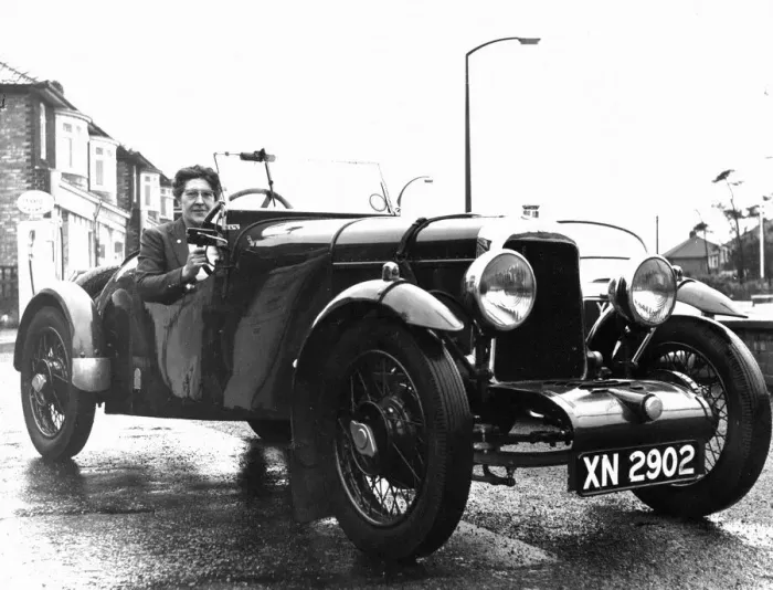 Framed Print : 1923 Aston Martin Motorcar, pictured 19th February 1977. 1920s