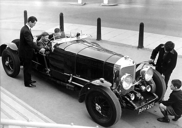 This 1928 Bentley parked on the forecourt of the Granada Cinema in Rugby attracted much