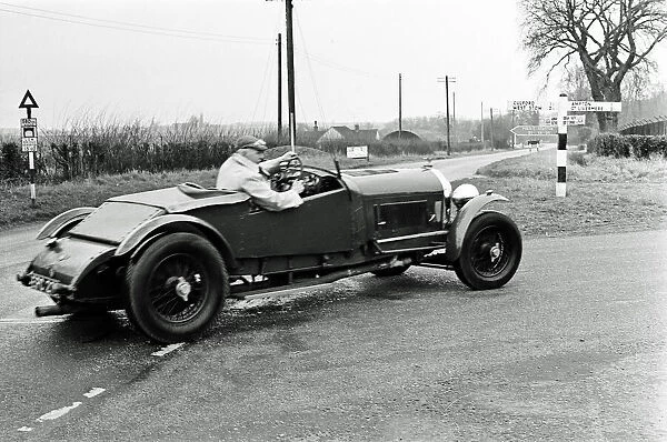 A 1928 Speed Six Bentley used by the Culford parish vicar. 17th March 1965
