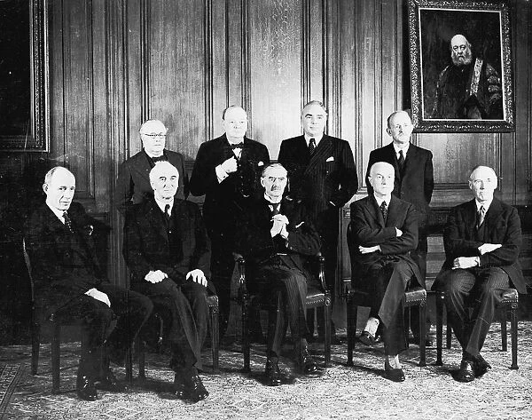 1939 War Cabinet Back row: - Sir Kingsley Wood, Winston Churchill - First Lord of