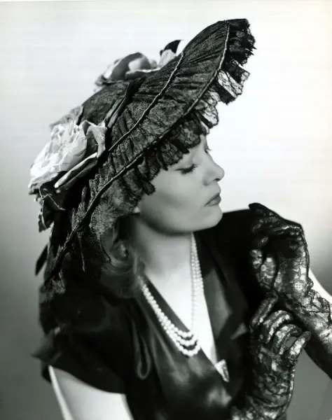 1940s Fashion Print: Dramatic Hat and Evening Gown. Art Prints, Posters &  Puzzles from Memory Lane