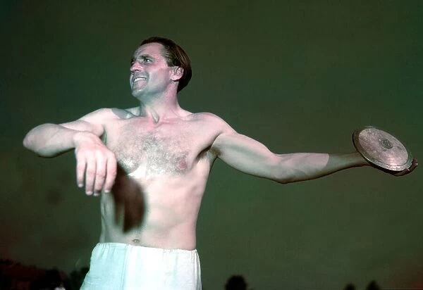 1948 London Olympics in Colour. An athlete pictured with a discus