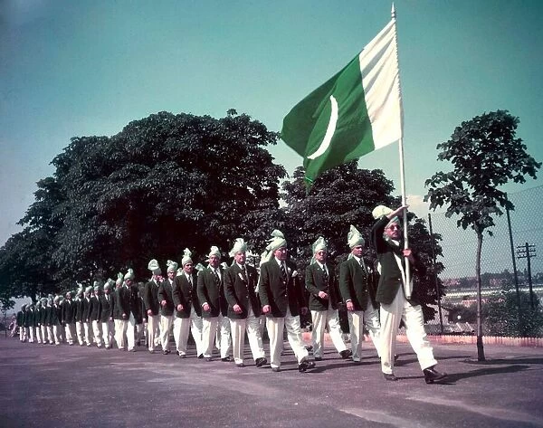 1948 London Olympics in Colour The Pakistan Olympic team rehearsal for the