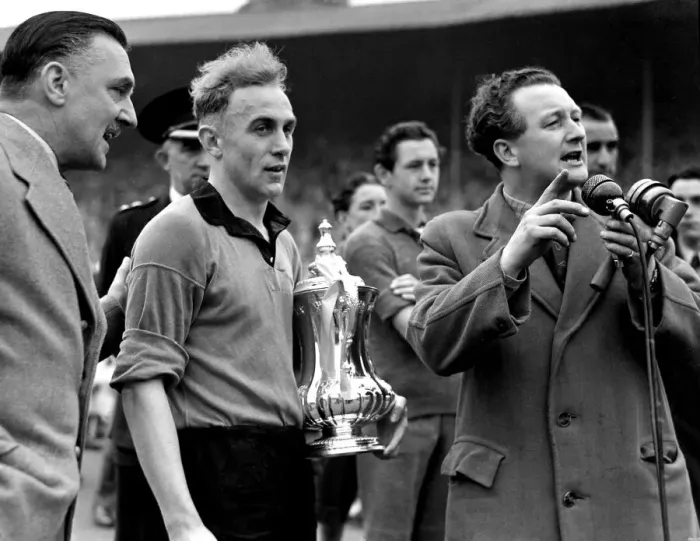 Framed Print : 1949 FA Cup Final at Wembley Stadium. Wolverhampton Wanderers 3 v Leicester City 1