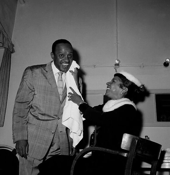 1950s Jazz performers Lionel Hampton, band leader at the Empress hall in London