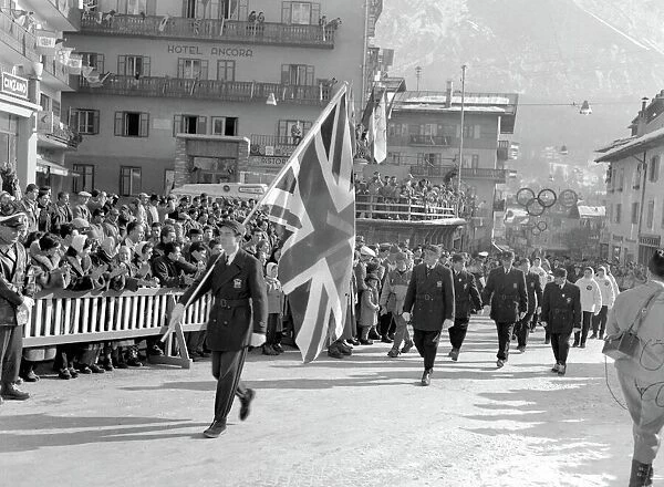 1956 Winter Olympic Games at Cortina d'Ampezzo in Italy
