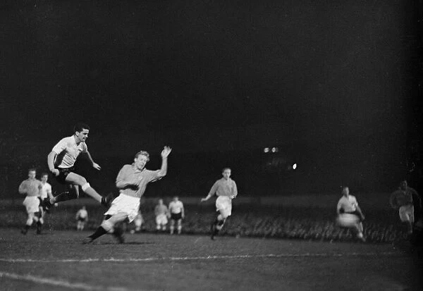 1958 World Cup Qualifying match at Molineux, Wolverhampton. England 5 v Denmark 2