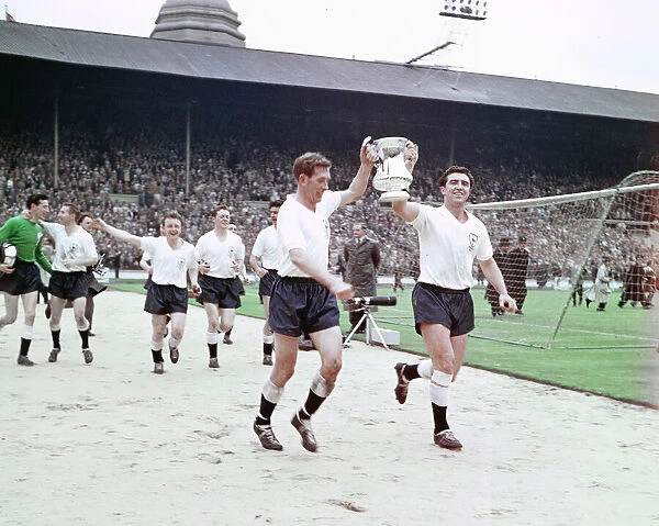 1960 - 1961 Tottenham Hotspur Double Winning Season. FA Cup Final at Wembley