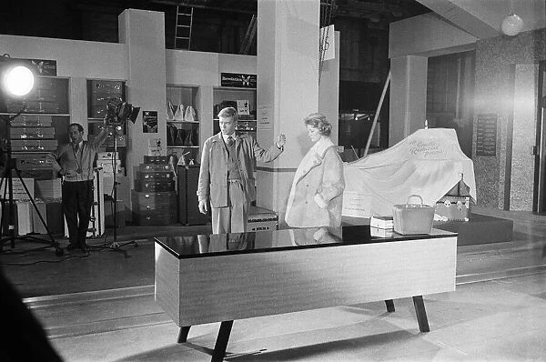 1960 Film Peeping Tom, behind the scenes filming at Pinewood Studios, Buckinghamshire