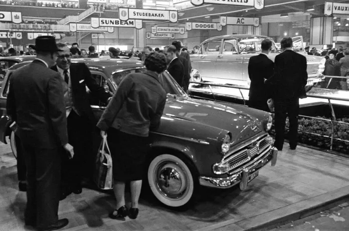 Framed Print : The 1961 British International Motor Show at Earls Court Exhibition Centre, London
