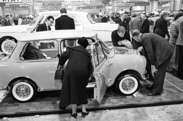 Framed Print : The 1961 British International Motor Show at Earls Court Exhibition Centre, London Framed Print : The 1961 British International Motor Show at Earls Court Exhibition Centre, London