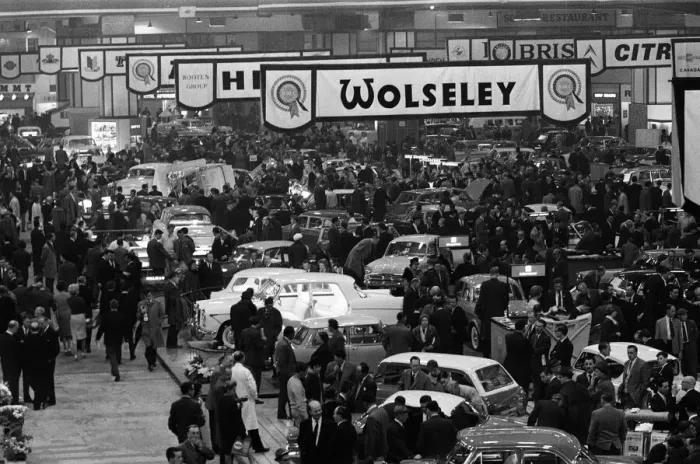 Framed Print : The 1961 British International Motor Show at Earls Court Exhibition Centre, London Framed Print : The 1961 British International Motor Show at Earls Court Exhibition Centre, London