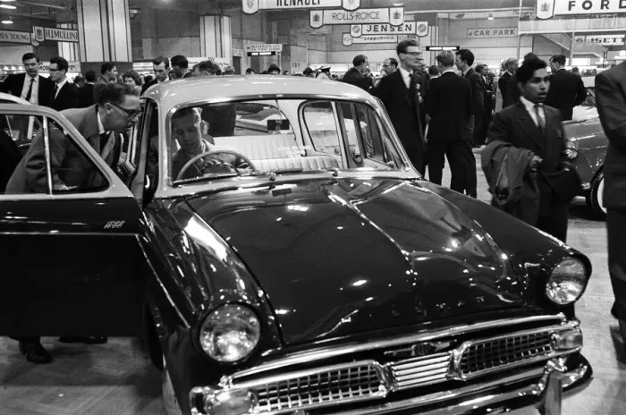 Framed Print : The 1961 British International Motor Show at Earls Court Exhibition Centre, London