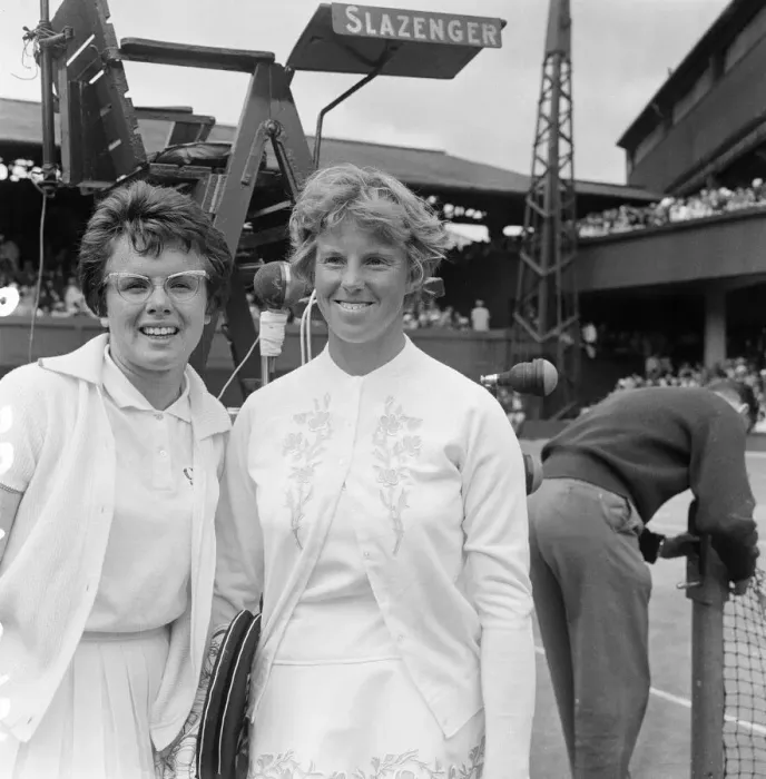 Framed Print : 1962 Wimbledon Championships at the All England Lawn Tennis and Croquet Club in Wimbledon