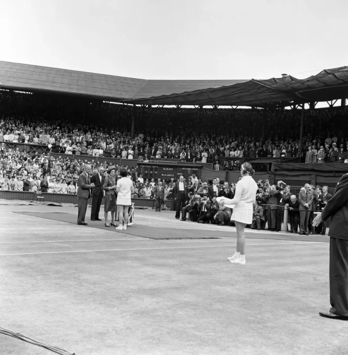 Framed Print : 1963 Wimbledon Championships - Womens Singles final Framed Print : 1963 Wimbledon Championships - Womens Singles final