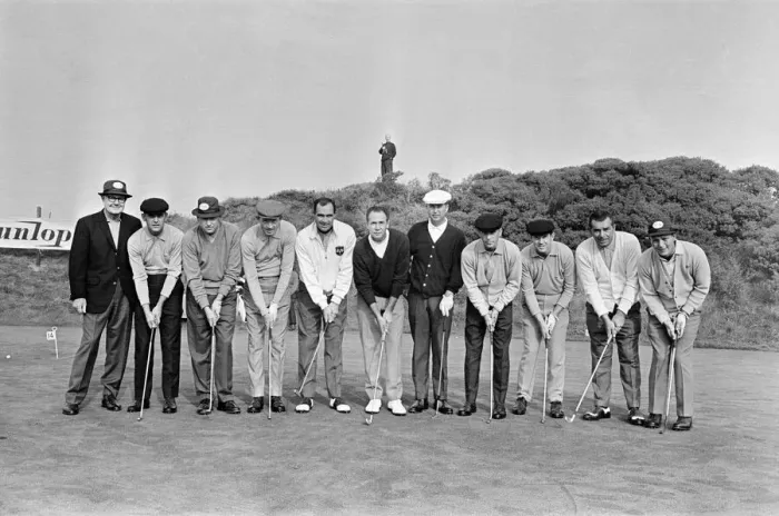 Framed Print : 1965 USA Ryder Cup Team, at the Royal Birkdale Golf Club in Southport, 5th October 1965