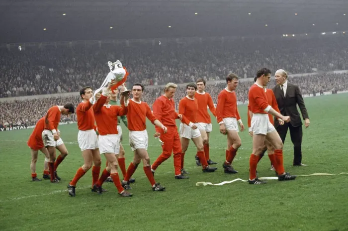 Framed Print : The 1966-67 season was Manchester Uniteds 65th season in the Football League