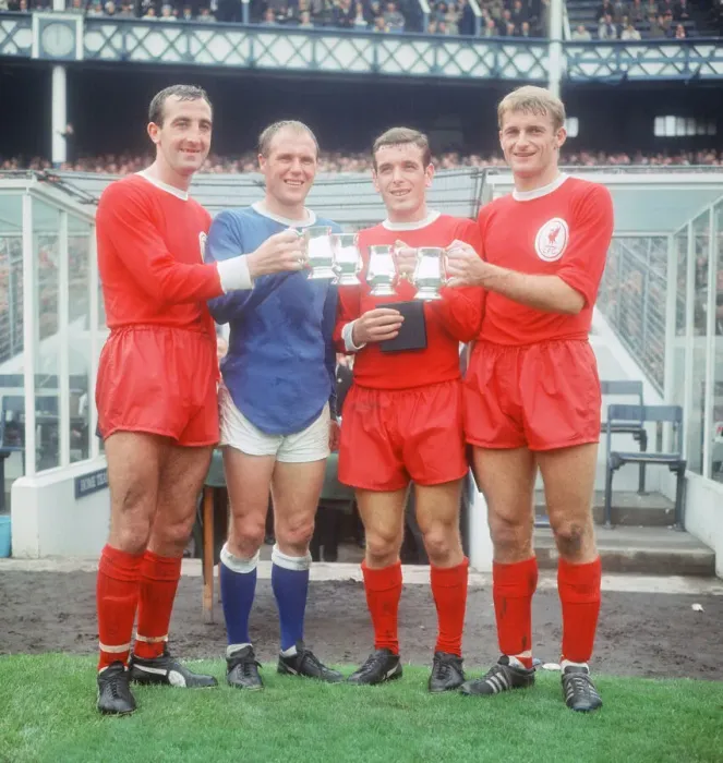 Framed Print : The 1966 FA Charity Shield Merseyside derby match between Liverpool Framed Print : The 1966 FA Charity Shield Merseyside derby match between Liverpool