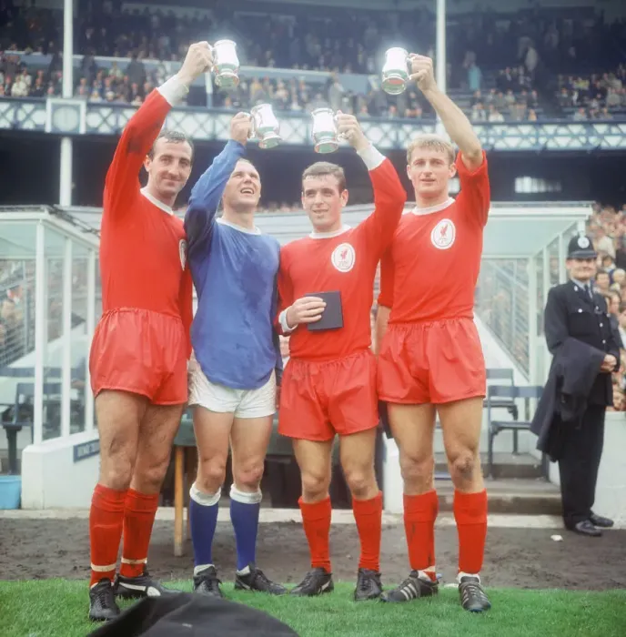 Framed Print : The 1966 FA Charity Shield Merseyside derby match between Liverpool Framed Print : The 1966 FA Charity Shield Merseyside derby match between Liverpool