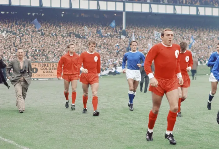 Framed Print : The 1966 FA Charity Shield Merseyside derby match between Liverpool Framed Print : The 1966 FA Charity Shield Merseyside derby match between Liverpool