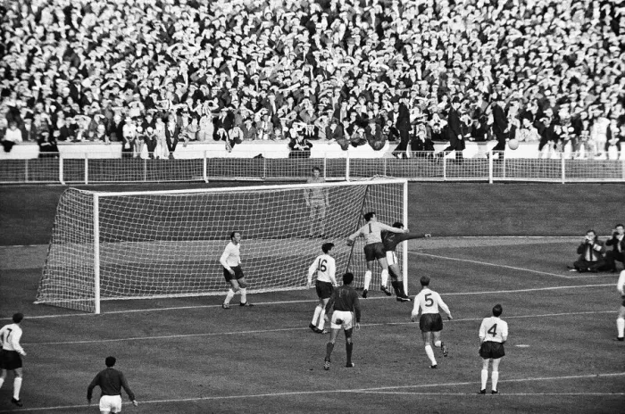 Framed Print : 1966 World Cup Semi Final at Wembley Stadium. England 2 v Portugal 1 Framed Print : 1966 World Cup Semi Final at Wembley Stadium. England 2 v Portugal 1