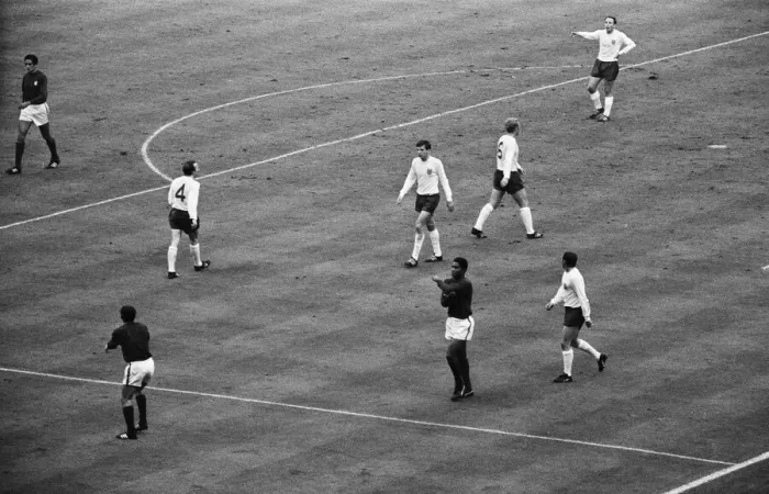 Framed Print : 1966 World Cup Semi Final at Wembley Stadium. England 2 v Portugal 1 Framed Print : 1966 World Cup Semi Final at Wembley Stadium. England 2 v Portugal 1