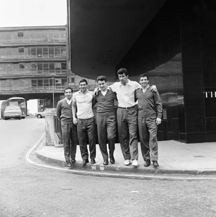 Framed Print : 1966 World Cup tournament. The Argentina football squad in Birmingham during the 1966 Framed Print : 1966 World Cup tournament. The Argentina football squad in Birmingham during the 1966
