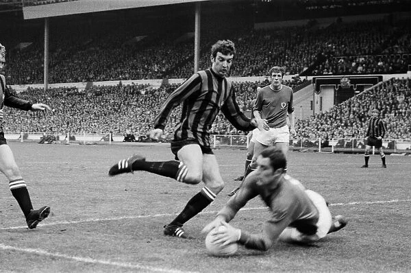 1969 FA Cup Final at Wembley Stadium Manchester City 1 v Leicester City 0 Man City