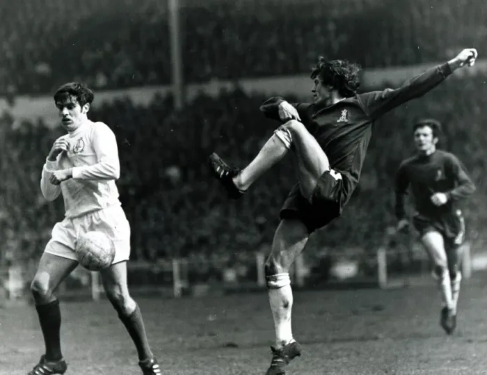 Framed Print : 1970 FA Cup Final Chelsea v Leeds Eddie McCreadie clears from Peter Lorimer Framed Print : 1970 FA Cup Final Chelsea v Leeds Eddie McCreadie clears from Peter Lorimer