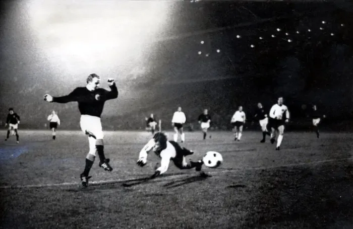 Framed Print : 1970 World Cup Qualifying match at Volkspark, Hamburg. West Germany 3 v Scotland 2 Framed Print : 1970 World Cup Qualifying match at Volkspark, Hamburg. West Germany 3 v Scotland 2
