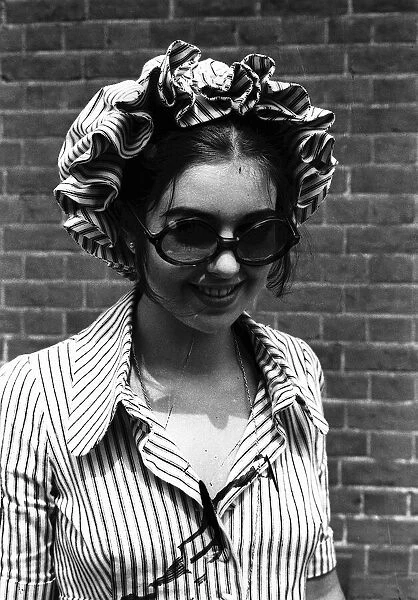 1970s Clothing Ascot Fashion Hats - girl wearing a bonnet and sunglasses