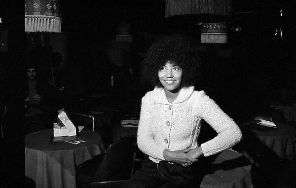 1970s Jazz and Folk singer Linda Lewis at Ronnie Scotts club in London