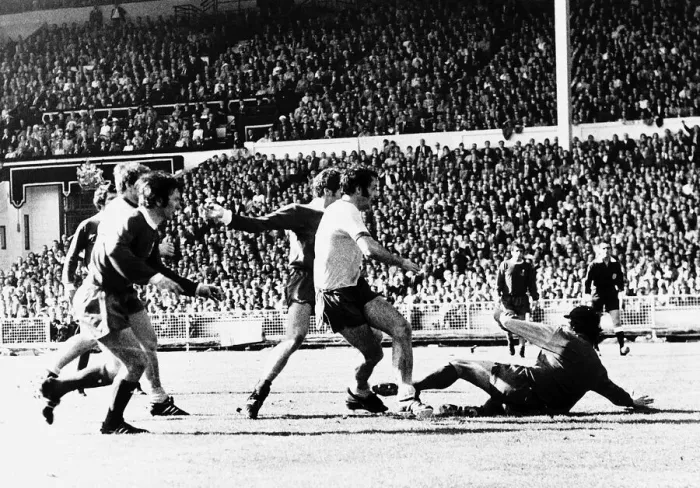 Framed Print : 1971 FA Cup Final at Wembley Stadium May 1971 Arsenal 2 v Liverpool 1