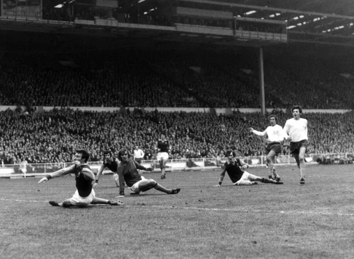 Framed Print : 1971 League Cup Final at Wembley Stadium. Tottenham Hotspur 2 v Aston Villa 0 Framed Print : 1971 League Cup Final at Wembley Stadium. Tottenham Hotspur 2 v Aston Villa 0