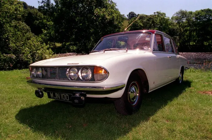 Framed Print : 1971 Triumph 250pi car owned by Rob Watson July 1999 from Galashiels
